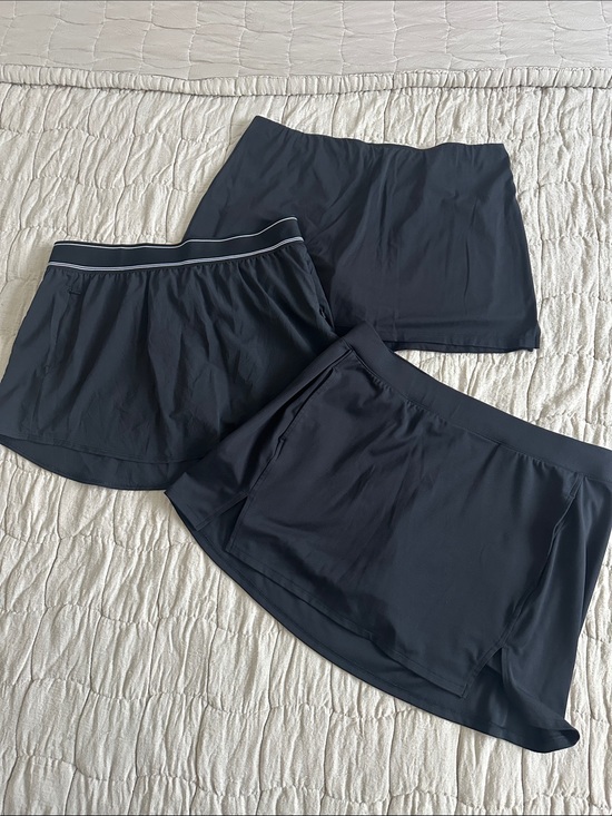 all in motion Pants - Black Active Skort Bundle Large